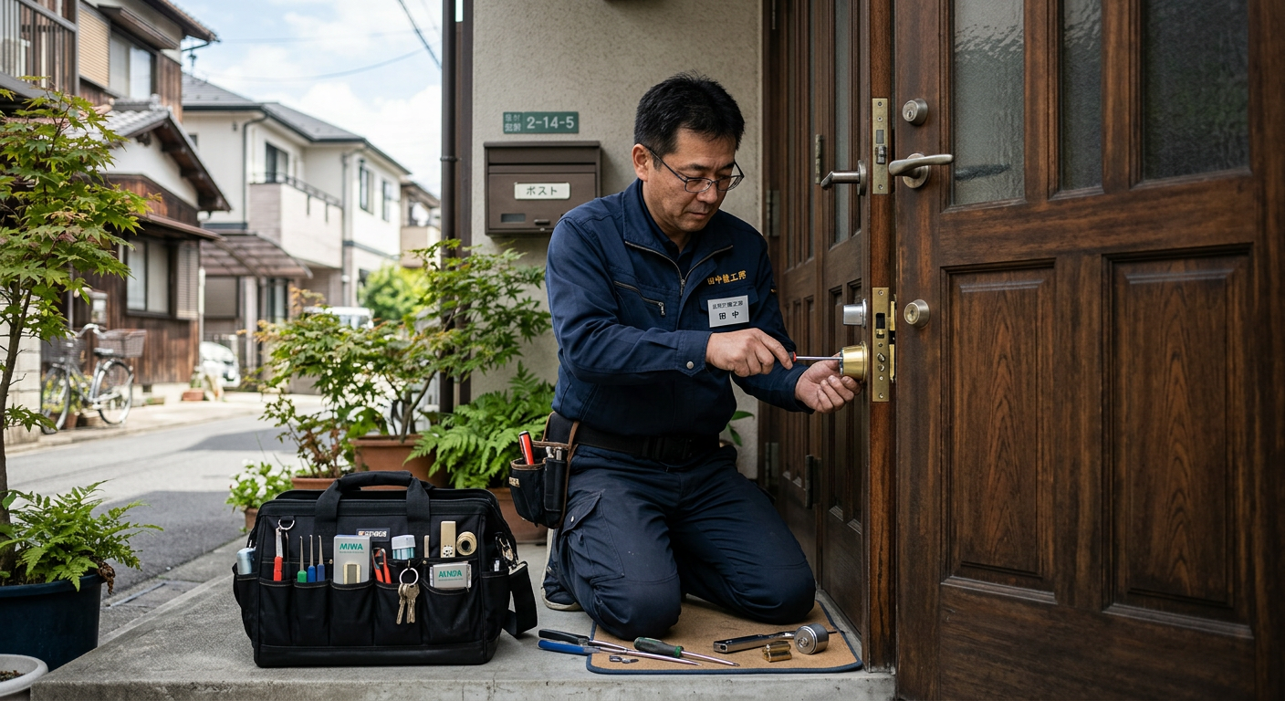 ドアの鍵トラブルのイメージ